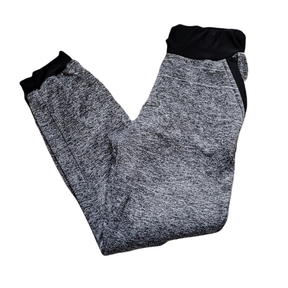 Black and grey slim joggers